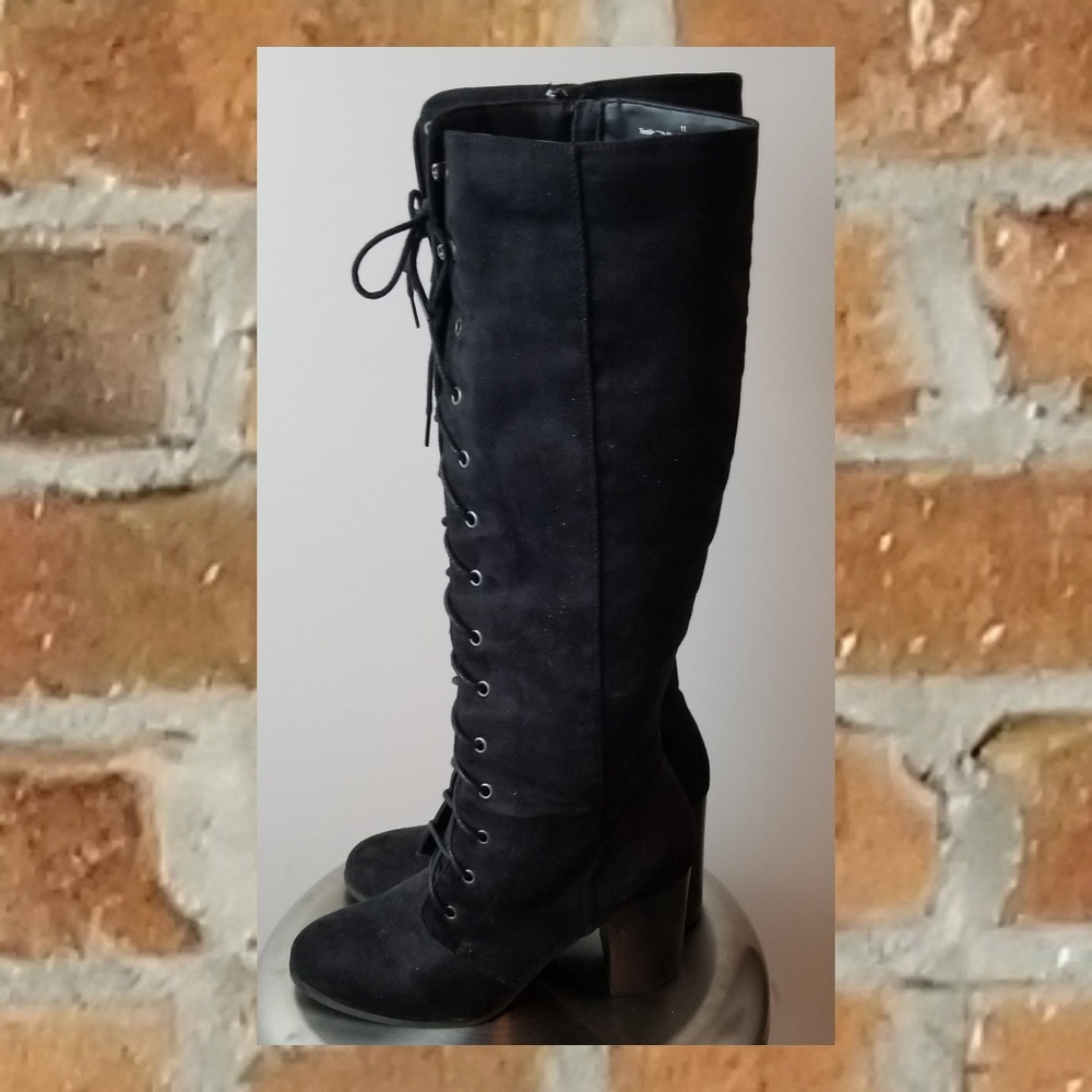 Aldo A + for Target Black Lace Up Knee Boot